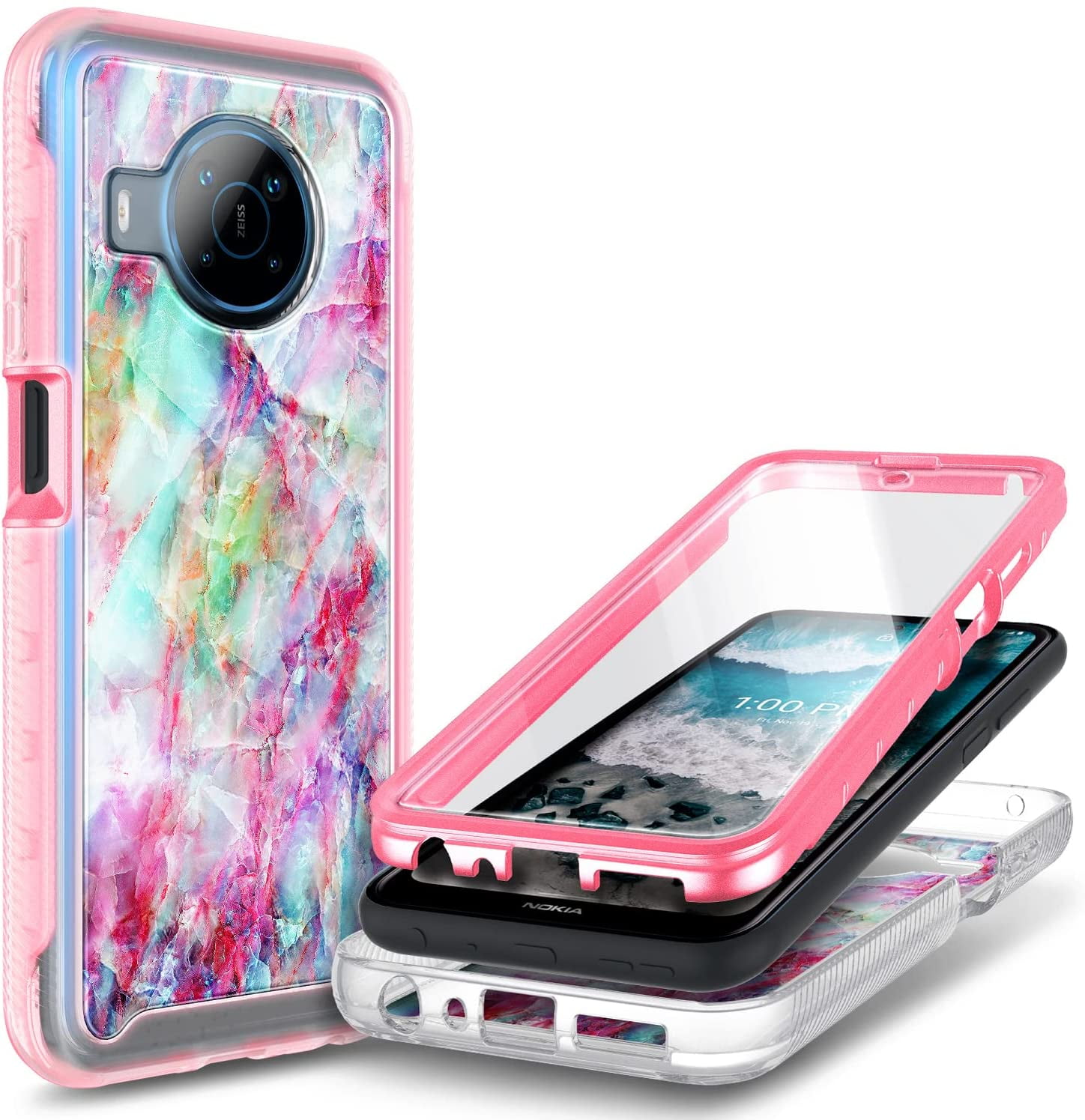 Nagebee Phone Case Compatible for Nokia X100 with [Builtin Screen