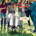thumbnail image 2 of VEVOR 80 Qt Seafood Boiling Kit with Strainer, Outdoor Seafood Boil Pot and Basket, Cooking Set for Crab Crawfish Lobster Boiling, Aluminum Stockpot with 100,000 BTUs Propane Burner and Steamer Rack, 2 of 9