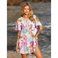 thumbnail image 3 of Vestido de playa con cuello en V y encaje Ekouaer con cuello en V, 3 of 6