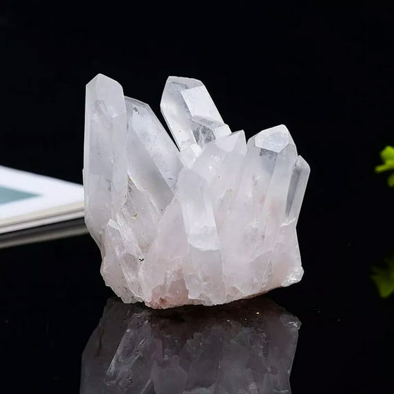 K-KED 100g Large Natural White Quartz Crystal Cluster Chakra Stone Specimen Healing