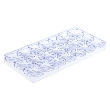 

GHOONEY Chocolate Mold Transparent Cake Molds Plastic Food Grade Lips Cartoon Square Num