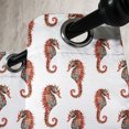 thumbnail image 3 of Ambesonne Seahorse Grommet Curtain, Pattern in Watercolors, 50" x 108", Grey and Red, 3 of 6