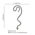 thumbnail image 4 of Pendientes de puño de serpiente punk, puño de oreja de serpiente sin perforar, pendientes de clip de envoltura de cobra punk, pendientes de oruga con personalidad, joyería para, 4 of 5