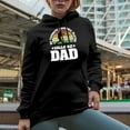 thumbnail image 2 of Retro My Favorite Baseball Player Calls Me Dad - Athlete's Father, Black Hooded Sweatshirt or Hoodie, Large, 2 of 5