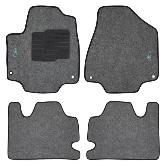 Carpet Floor Mats for 2017 to 2026 Chrysler Pacifica (Not for Hybrid) - Front and Rear - Gray