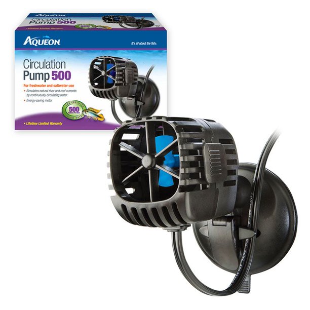 Aqueon Circulation Pump 500 GPH 2040 Gallon Aquariums (2.6 Watts