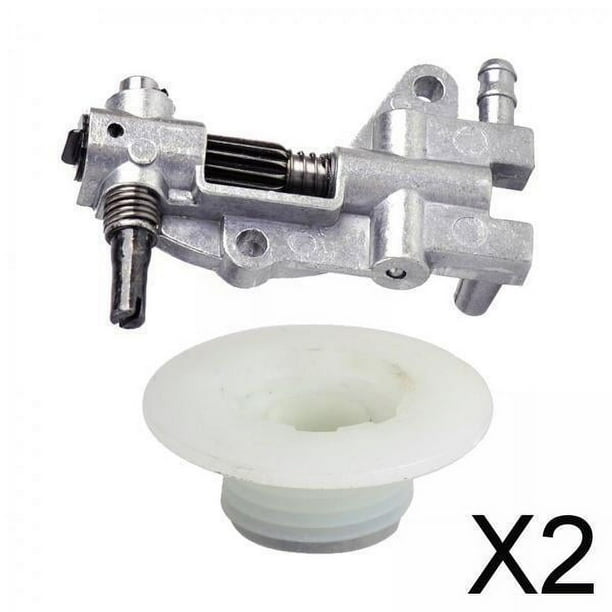 Reemplazo de engranaje helicoidal de bomba 2xoil para motosierras 5200 4500 52cc 45cc 58cc Accesorios para reparar o reemplazar los antiguos. , 2 2 piezas