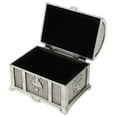 thumbnail image 4 of Caja de almacenamiento de joyas jinwen Cofre de joyas del cofre del tesoro Plata antigua, 4 of 8