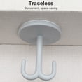 thumbnail image 2 of Storage Hook Self-adhesive Key Holder Vertical Hanging Traceless Hanger for Kitchen Bathroom, Gery, 2 of 9