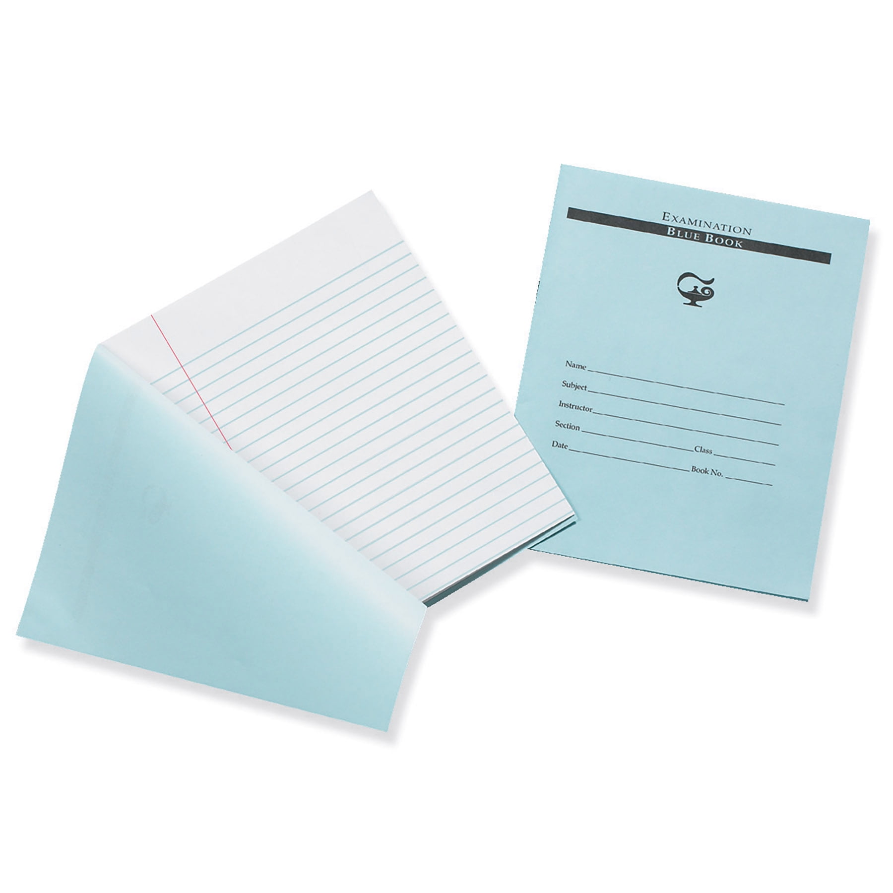 Pacon Examination Blue Book, 32 Pages, 3/8 in ruled, 7" x 8-1/2", 25 Books