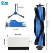 Robot Replacement Part Accessories Fit for Eufy RoboVac 11S, RoboVac 30, RoboVac 30C, RoboVac 12, RoboVac 35C, 6 Filters, 6 Side Brushes, 1 Main Rolling Brush, 1 Clean Brush, 1 Screw Driver