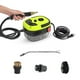 thumbnail image 1 of Limpiador de vapor de mano portátil de 2500 W, máquina de limpieza a vapor presurizada de alta temperatura con cabezales de cepillo para muebles de cocina, baño y coche, 1 of 8