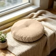thumbnail image 7 of Round Thick Floor Pillow , Soft Seat Cushion Cozy Seat Pad Pads for Bedroom Living Room Office Chair Sofa , 16.5In Beige, 7 of 7