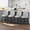 PU Leather in Light Gray, variant on MINCETA Counter Stools,26" 360 Free Swivel Bar Stools,Modern Counter Height Upholstered Backrest Barstools with Button Tufted,Wooden Kitchen Stools Set of 2,Performance Fabric in Beige Gray