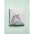 thumbnail image 3 of Unicorn Ink Drawing Sweatshirt Women -Image by Shutterstock, Female 3X-Large, 3 of 4