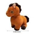 thumbnail image 3 of Twfbrm Horse Stuffed Animal Toys, 9" Fluffy Horse Plush Doll with Comfy Fabric and Stuffing, Soft and Cute Chinese Zodiac Horse Plushies Small Pony Toys Bedtime Companions for Couch Sofa Bed(Brown), 3 of 7