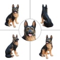 thumbnail image 5 of 12.2" German Shepherd Dog Sculpture,High-Quality Resin Material with Smooth Finish,Decorative Statue Suitable for Outdoor Use,Black+Brown, 5 of 8