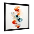 thumbnail image 2 of Designart "Harmony of Orange and Blue Circles II" Abstract Framed Wall Art Decor - Modern Orange Abstract Geometric Entryway Framed Wall Art Print, 2 of 6
