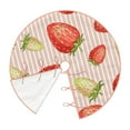 thumbnail image 3 of Bingfone Christmas Tree Skirt Mat Christmas Decoration Interior 48"-Strawberries, 3 of 8