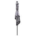 thumbnail image 2 of 10 x 6.5t Rectangular Patio Solar LED Lighted Outdoor Umbrellas with Crank and Push Button Tilt for Garden Backyard Pool Swimming Pool, 2 of 5