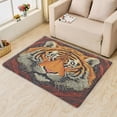 thumbnail image 3 of Tiger Rug 4x7 Area Rugs for Bedroom Living Room, Wild Animal Area Rug, Japanese Carpet Machine Washable Non-Slip Rug, Soft Low Pile Area Rug, Indoor Decorative Rugs d&ip188, 3 of 6
