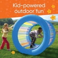 Hearthsong Roll With It Giant Inflatable Colorful Rolling Wheel for