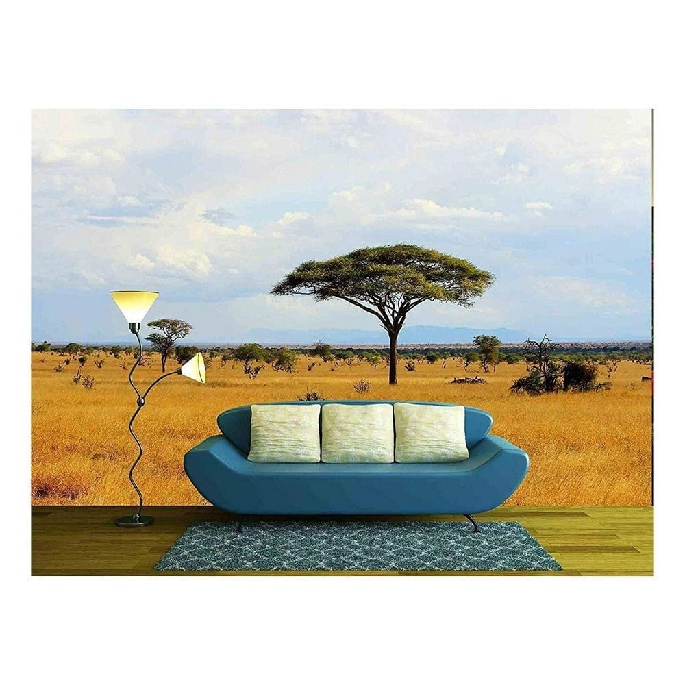 Wall26 African Savanna Landscape Peel & Stick Wallpaper, 66x96 inches