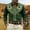Dark Green-1, variant on Western Cowboy Shirt for Men Retro Casual Long Sleeve Button Down Collared Shirt