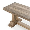 thumbnail image 5 of Pemberly Row Modern Transitional Reclaimed Pine Wood 71" Bench, 5 of 14