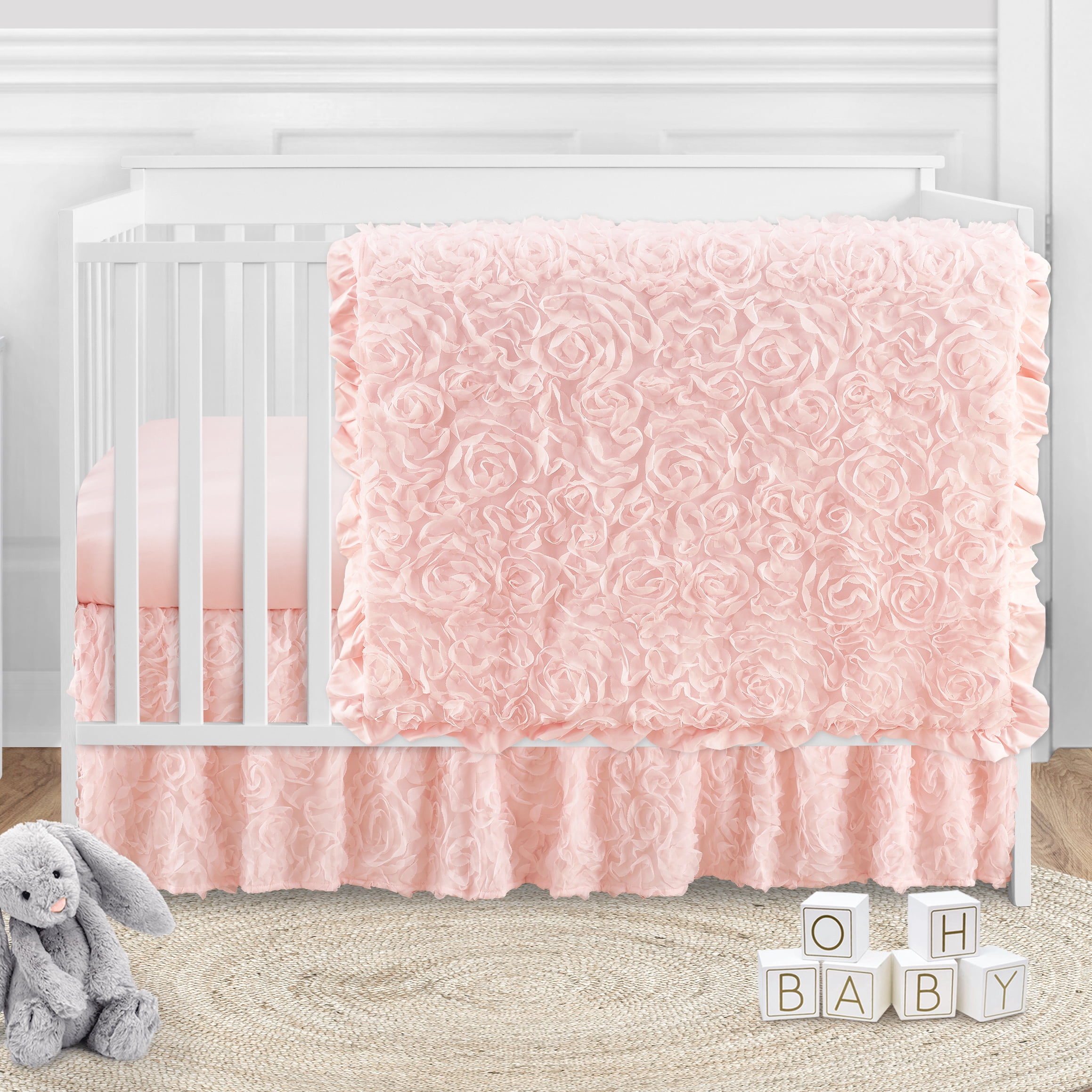 Sweet Jojo Designs 4 Piece Bedding Set, Crib Bed
