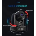 thumbnail image 5 of SHEHDS Luz de cabeza móvil Focos LED de 80 W con 8 colores 8 Gobos Luces de DJ Prisma giratorio de 3 caras Enfoque electrónico Control DMX activado por sonido Luz de escenario para Navidad Disco Club, 5 of 5