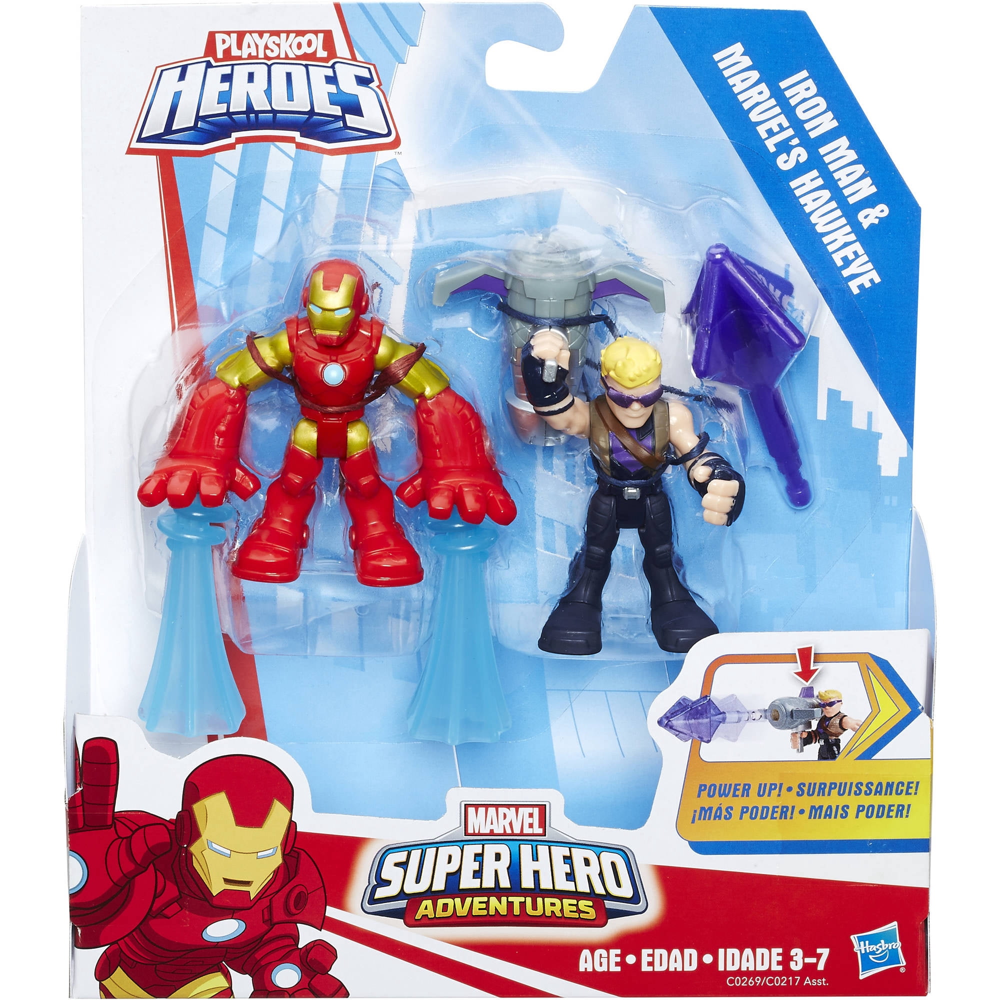 Playskool Marvel Super Hero Adventures Iron Man and Marvel's Hawkeye