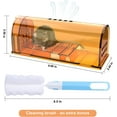 thumbnail image 5 of Treamon 4 Pack Brown Humane Live Mouse Traps Indoor for Home, Reusable Small Rat Trap Catcher, 5 of 6