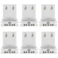 thumbnail image 4 of Miangastore 6 Pcs Support de Douille de Tube Fluorescent Support de Tube pour Maison Bureau pour Conversion de Tube Led Base de Lampe, 4 of 8