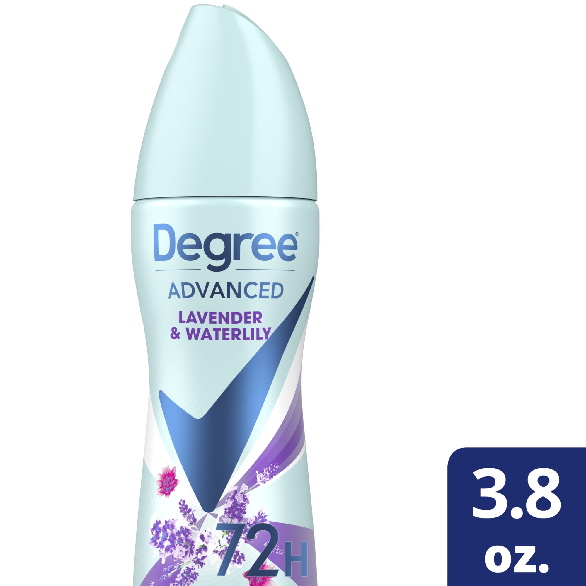Degree Advanced Antiperspirant Deodorant Dry Spray Lavender & Waterlily Deodorant Spray For Women With MotionSense Technology 72-Hour Sweat & Odor Protection 3.8 oz