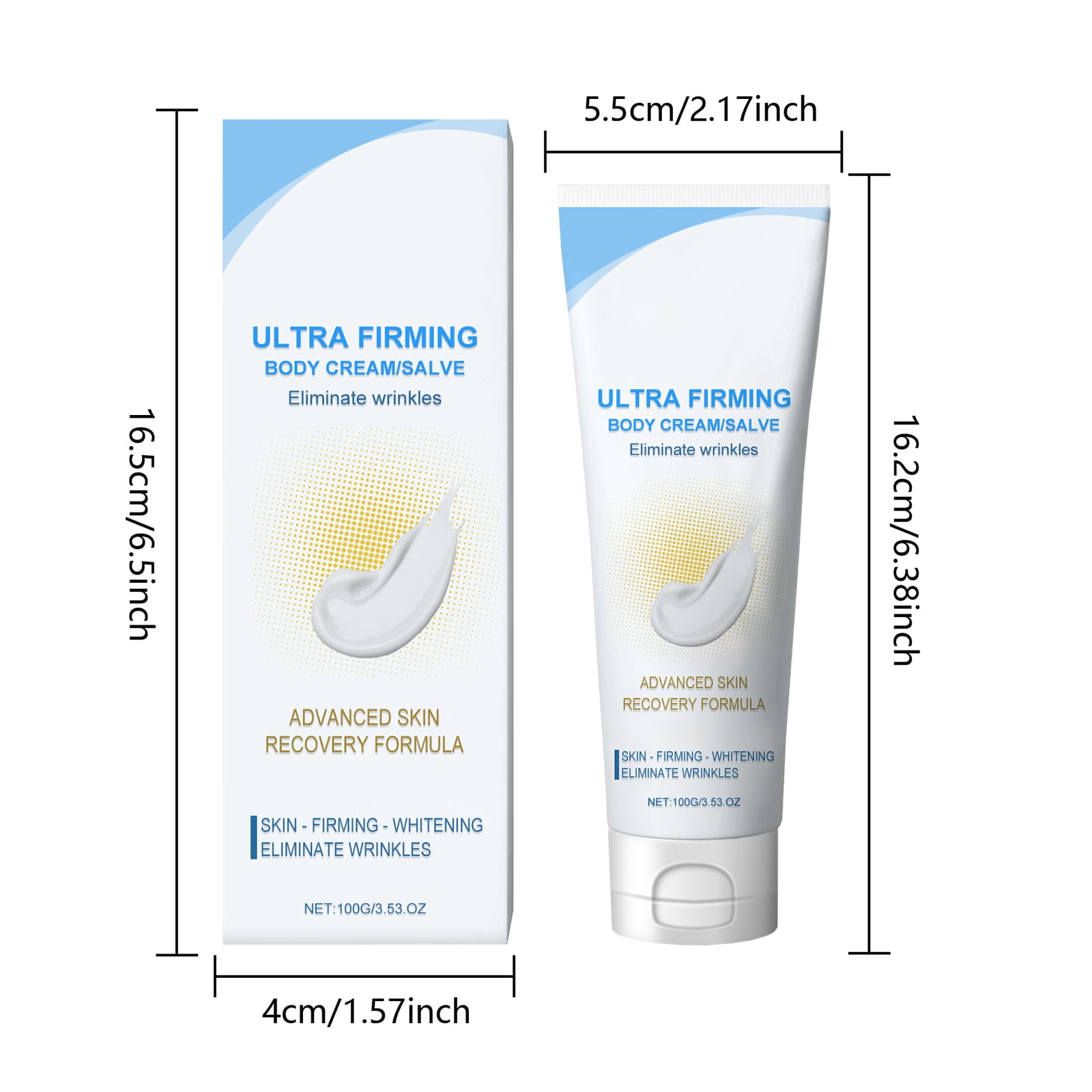 Alvantor Firming Body Cream with Vitamin E and Lemon Extract, 3.53oz, Anti-Aging Moisturizer for Skin Care