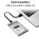 thumbnail image 3 of Estuche HDD/SSD de 2,5 pulgadas USB 2.0 USB 3.0 Estuche para disco duro móvil SATA para MacBook PC, 3 of 9