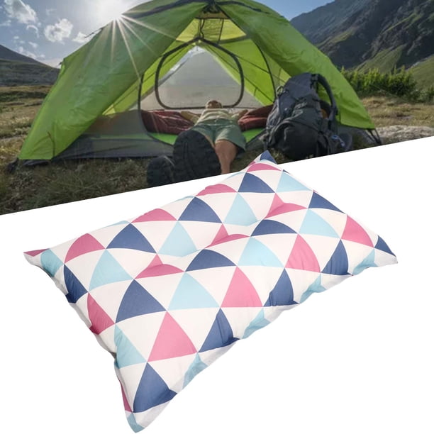 Almohada De Viaje Para Acampar, Almohada Inflable Automática De Espuma De Compresión De Alta Elasticidad Para Exteriores