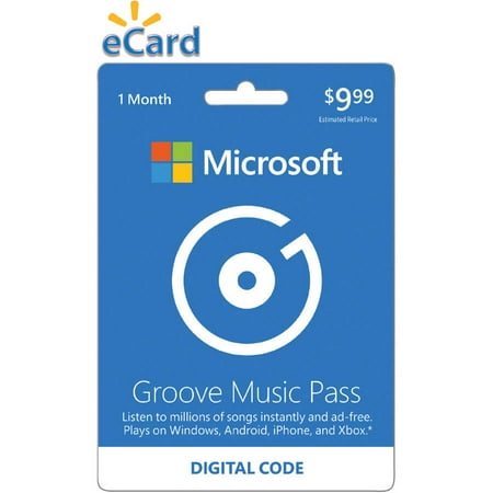 Microsoft Groove Music Pass 1 Month (Email Delivery)