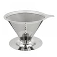 thumbnail image 1 of EIGTHTAIL Filtre à Café Réutilisable Gobelet Cône en Métal en Acier Inoxydable pour Café Filtre Goutte à Goutte, 1 of 7