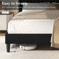 thumbnail image 5 of Yaheetech Upholstered Platform Bed Frame with Channel Tufted Headboard, Queen, Black, 5 of 6