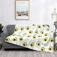 thumbnail image 2 of Fuzoiu Avocado of a Hear Print Flannel Blanket,Throw Blanket,Flannel Home Decor,Fleece Bed Blankets,Cozy Soft Blanket for Bed, Sofa, Camping, and Travel-40"x30", 2 of 6