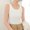 White, variant on Women's Tanks & Camis Fashion Solid Color V-Neck Tank Tops Comfy Loose Fit Sleeveless Standard Straps Shirts Basic Clothing