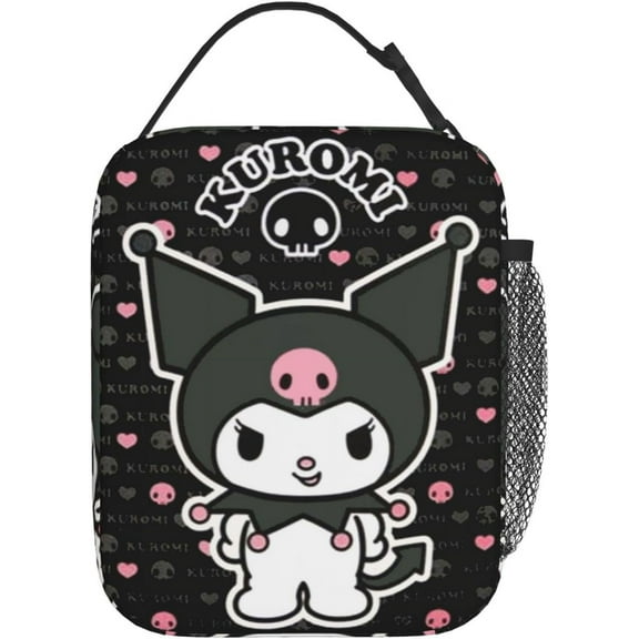 Kuromi Cartoon Lunch Box Cute Lunch Bag Large Capacity Durable Reusable Lunch Box Suitable For Women Work Travel Picnic Fi29