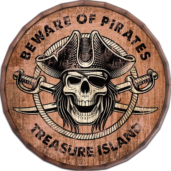 24" Pirates Life Barrel top sign