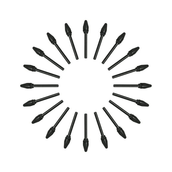 Pinnaco Pen Nib Replacement Tips for BOSTO Graphic Drawing Tablet Battery Stylus, Pack of 20, Black