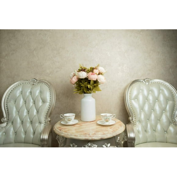 Fule 2 Pack Large Artificial Peony Silk Flower Bouquets Arrangement Wedding Centerpieces (Light Pink)