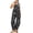 Black, variant on Women's Khaki Cotton Floral Print Y2K Baggy Wide Leg Denim Overalls Adjustable Straps with Pockets