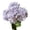 Purple, variant on Dusknt Artificial Hydrangea Bouquet, Fer Arrangement, Decorative Floral Ornament for Home Table Centerpiece Wedding Party Decor, White