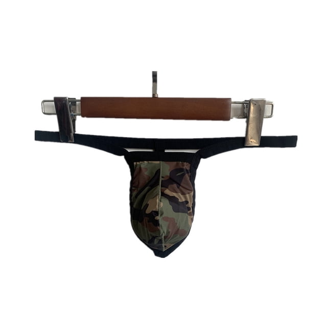 Tanga de seda de leche para hombre, cintura baja, sexy, para mostrar el trasero, pantalones T, ropa interior sexy